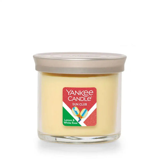 Sun Club - Lemon & White Rose Small Tumbler Candle