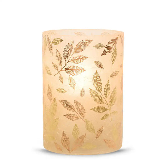 Frosted Gold Jar Candle Holder Jar Candle Holder